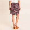 Jupe droite r&eacute;versible multicolore femme