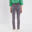 Jeans léger taille standard 7/8ème denim gris femme