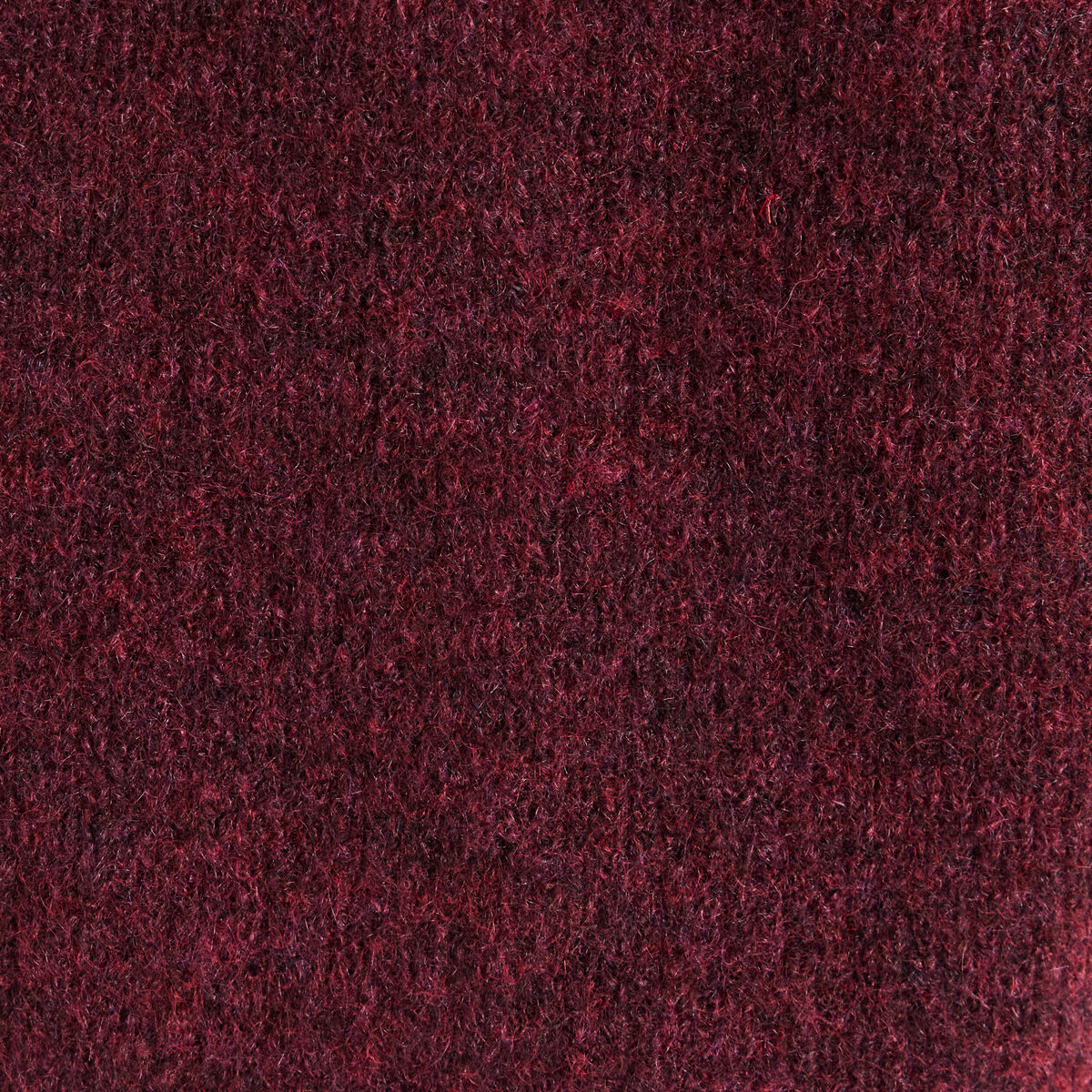 Gilet col rond bordeaux femme