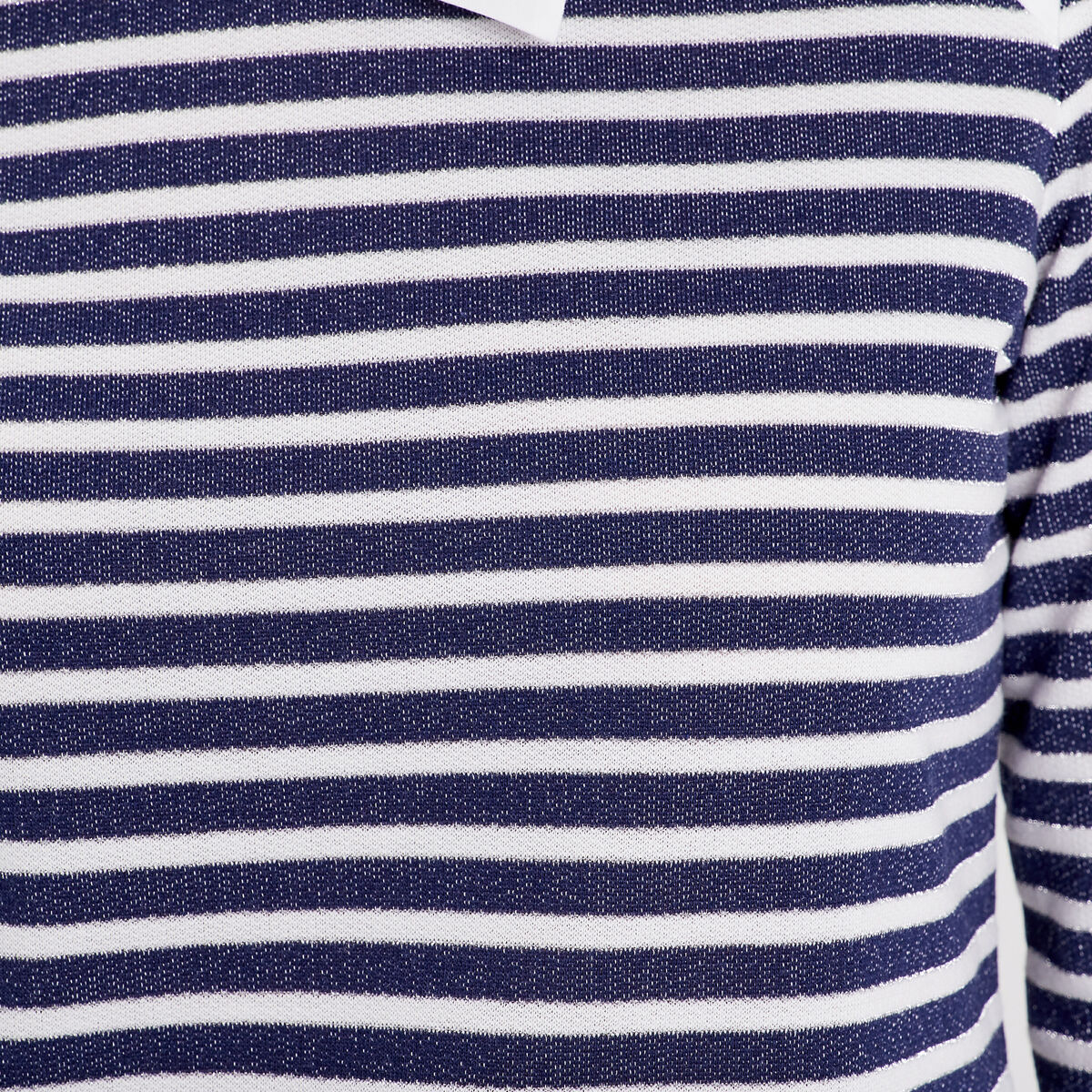 T-shirt manches 3/4 bleu marine femme