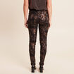 Pantalon ajust&eacute; noir femme
