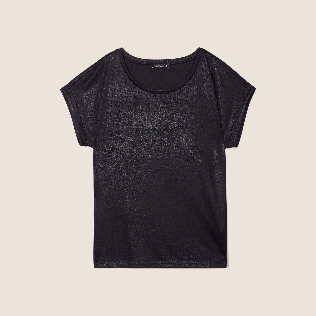 T-shirt manches courtes noir femme