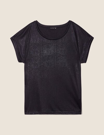 T-shirt manches courtes noir femme