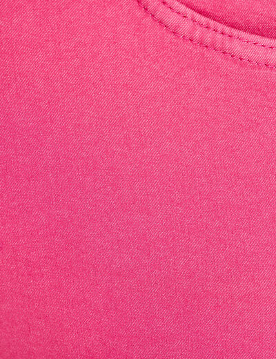Pantacourt magique Le L&eacute;ger coupe droite rose framboise femme
