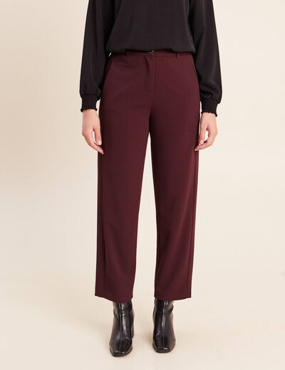 Pantalon bordeaux femme