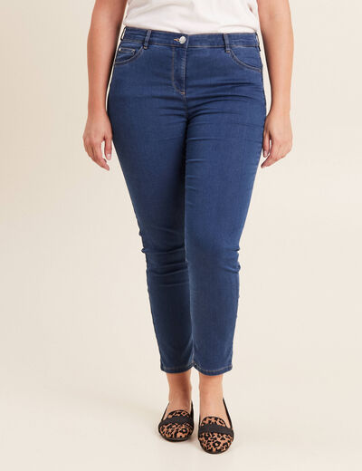 Jeans léger taille standard 7/8ème denim double stone femme
