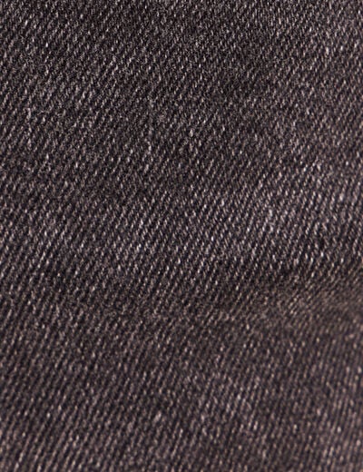 Jean droit 7/8&egrave;me taille bascul&eacute;e denim gris femme