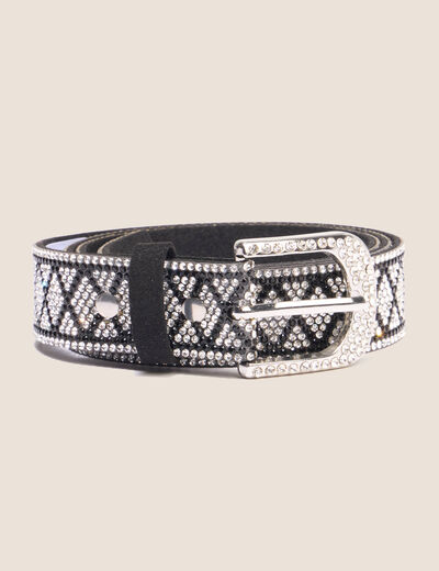 Ceinture fine couleur argent femme