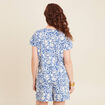 T-shirt manches courtes bleu femme