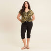 T-shirt manches courtes vert femme