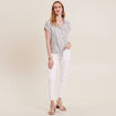 T-shirt manches courtes vert kaki femme
