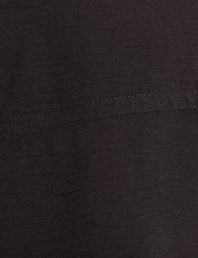 Combinaison pantalon ceinturée noir femme