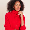 &Eacute;charpe en cachemire rouge femme