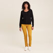 Jean magique L'Unique coupe ajust&eacute;e jaune femme