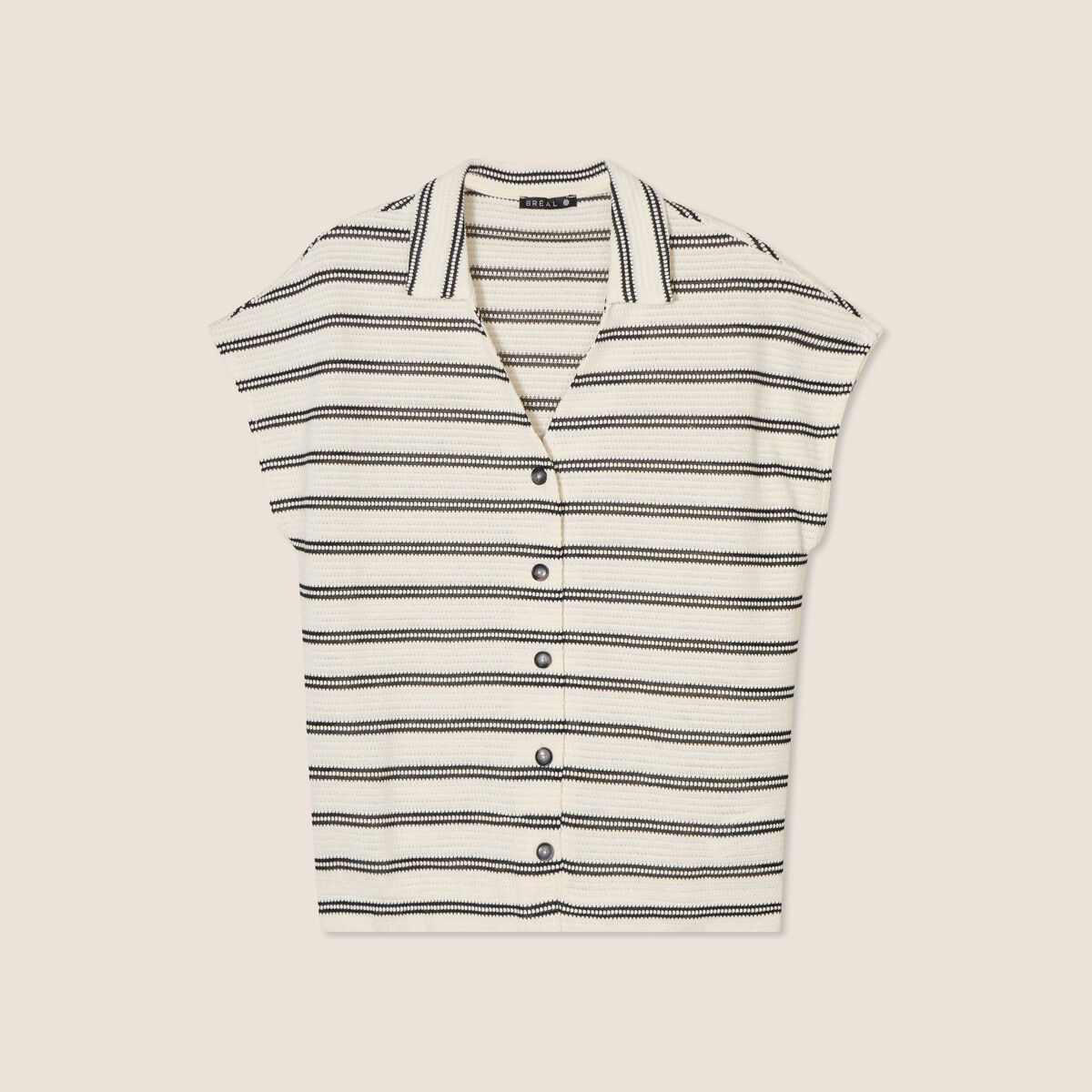Blouse manches courtes blanc femme