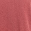 T-shirt col v manches courtes aspect lin vieux rose femme