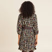 Robe &eacute;vas&eacute;e fluide noir femme