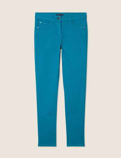 Pantalon léger taille standard 7/8ème vert femme