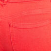 Pantalon bootcut taille basculée rouge femme