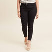 Pantalon léger taille standard 7/8ème noir femme