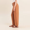 Pantalon bouffant beige femme