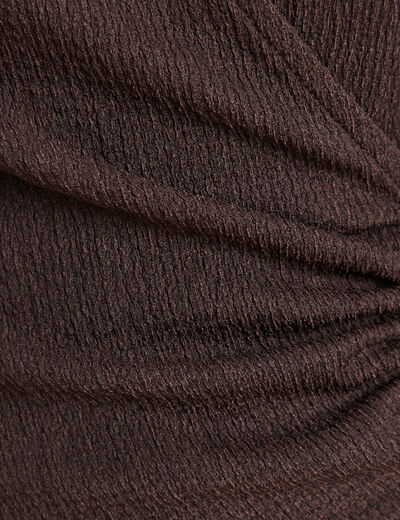 Combinaison pantalon marron foncé femme