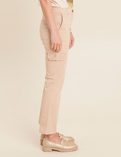 Pantalon jogpant 7/8ème sable femme