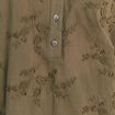 Blouse ample manches longues fluide vert kaki femme
