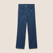 Pantalon magique Le L&eacute;ger coupe droite bleu fonc&eacute; femme