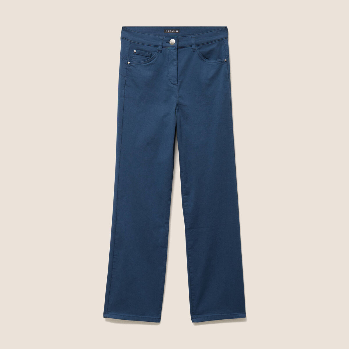 Pantalon magique Le L&eacute;ger coupe droite bleu fonc&eacute; femme