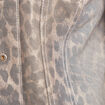 veste cintrée réversible sans col vert olive femme