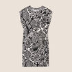 Robe courte ajustée noir femme
