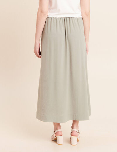 Jupe avec tresse vert clair femme