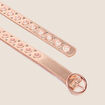 Ceinture à oeillets rose clair femme