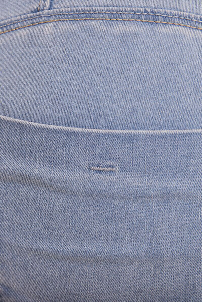 Jeans ajusté taille standard denim baby bleu femme