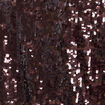 T-shirt &agrave; sequins manches courtes marron fonc&eacute; femme