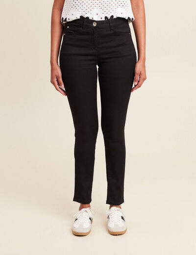 Pantalon léger taille standard long noir femme