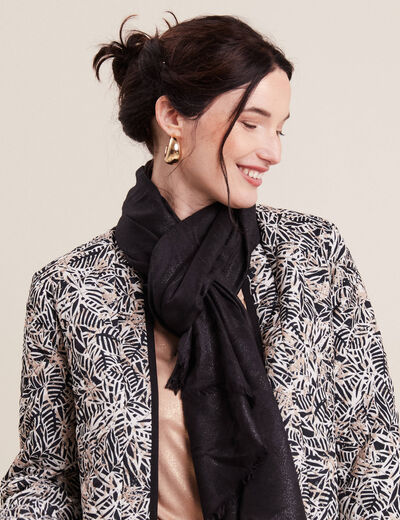 Foulard noir femme