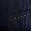 Veste ajust&eacute;e col ch&acirc;le bleu marine femme