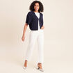 Gilet manches courtes bleu marine femme