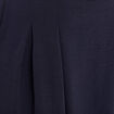 Jupe longue évasée ceinturée bleu foncé femme