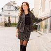 Veste tailleur cintrée noir femme