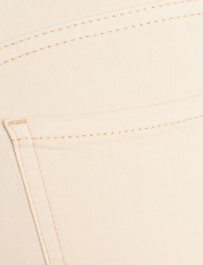 Pantalon léger taille standard 7/8ème ivoire femme