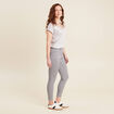 Pantalon ajusté sequins denim gris clair femme