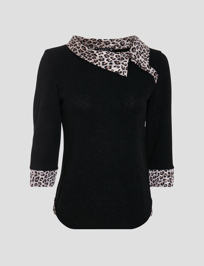 T-shirt manches 3/4 ecru femme