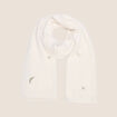 &Eacute;charpe avec broderies ecru femme