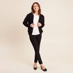 Gilet r&eacute;versible esprit bomber noir femme