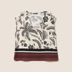 Blouse col v manches courtes fluide noir femme