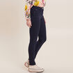 Pantalon léger taille standard long bleu marine femme