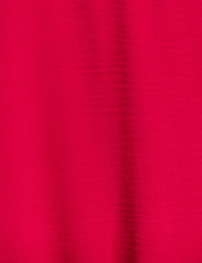 Veste droite fluide rose cerise femme